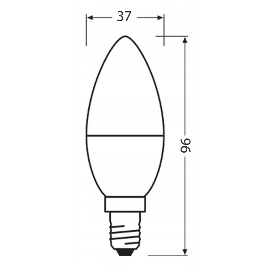 LED Spuldze izgatavota no pārstrādātas plastmasas B40 E14/4,9W/230V 4000K - Ledvance