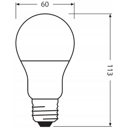 LED Spuldze izgatavota no pārstrādātas plastmasas E27/10W/230V 2700K - Ledvance