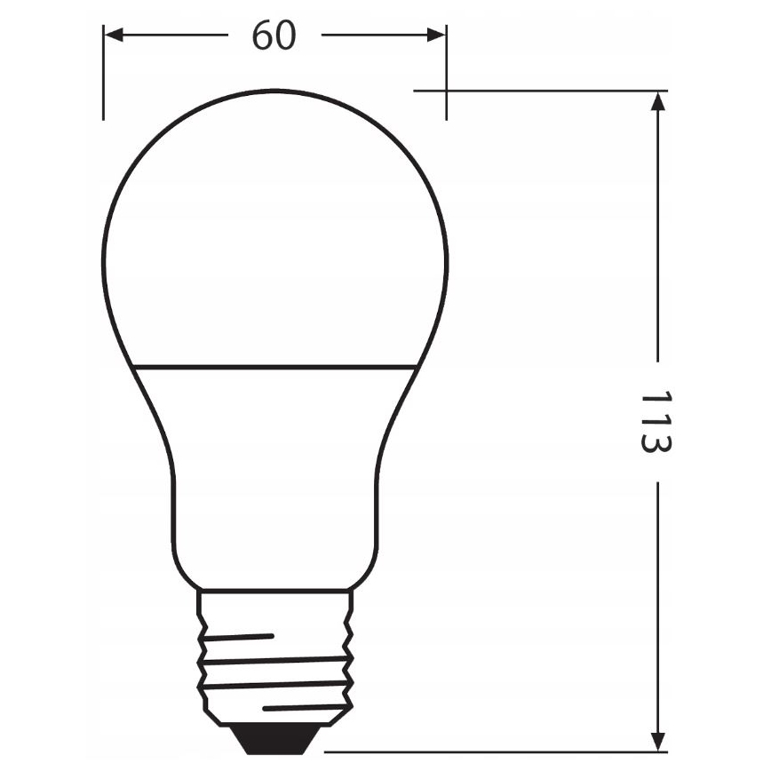 LED Spuldze izgatavota no pārstrādātas plastmasas E27/10W/230V 2700K - Ledvance