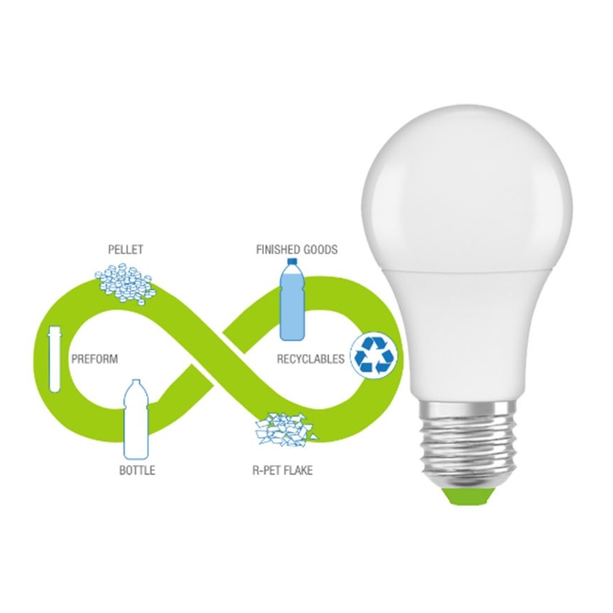 LED Spuldze izgatavota no pārstrādātas plastmasas E27/13W/230V 4000K - Ledvance
