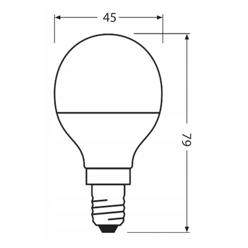 LED Spuldze izgatavota no pārstrādātas plastmasas P45 E14/4,9W/230V 4000K - Ledvance