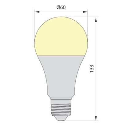 LED Spuldze LEDSTAR ECO A65 E27/20W/230V 4000K