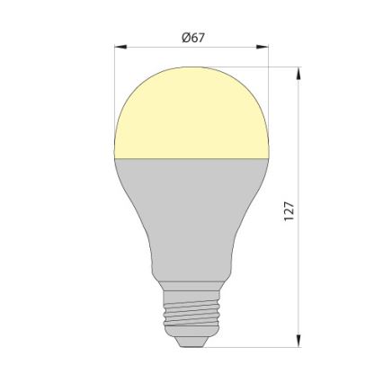 LED Spuldze LEDSTAR ECO E27/12W/230V 3000K