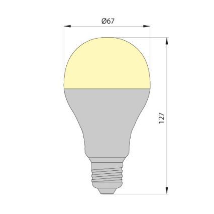 LED Spuldze LEDSTAR ECO E27/12W/230V 4000K