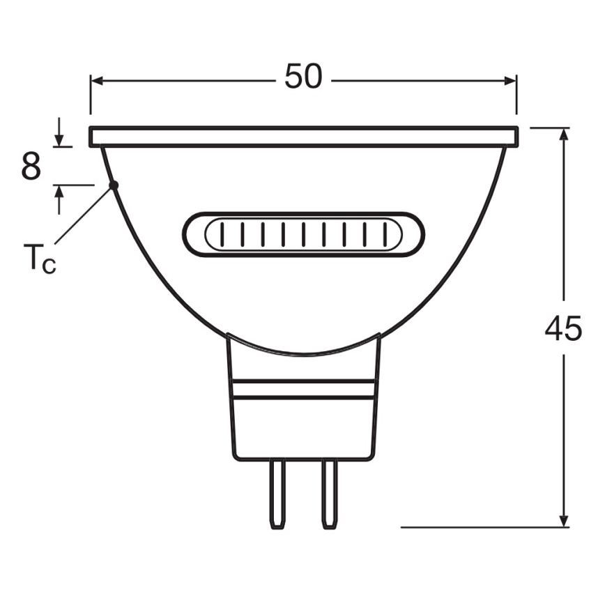 LED spuldze MR16 GU5,3/5,6W/12V 2700/4000/6500K 36° - Osram