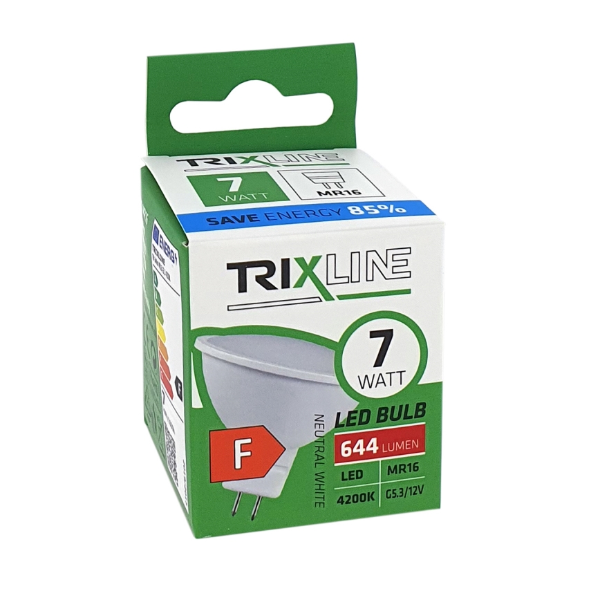LED Spuldze MR16 GU5,3/7W/12V 4200K