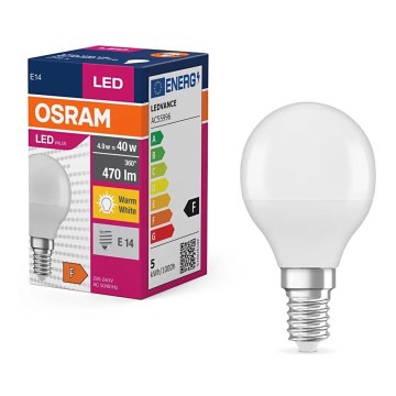LED Spuldze P40 E14/4,9W/230V 2700K - Osram