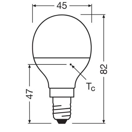 LED Spuldze P40 E14/4,9W/230V 2700K - Osram