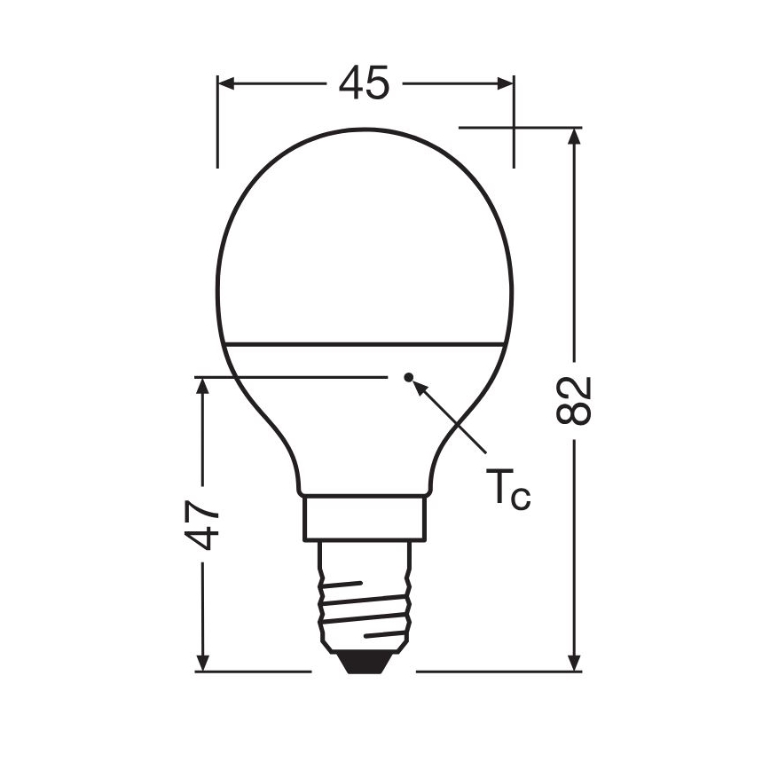 LED Spuldze P40 E14/4,9W/230V 2700K - Osram