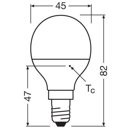 LED Spuldze P40 E14/4,9W/230V 4000K - Osram