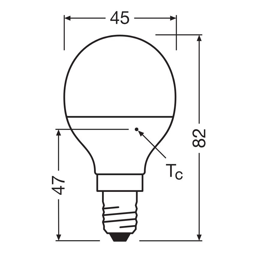 LED Spuldze P40 E14/4,9W/230V 4000K - Osram
