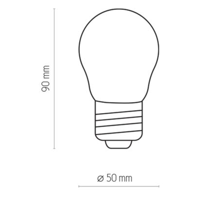 LED spuldze P45 E27/2W/230V 2700K