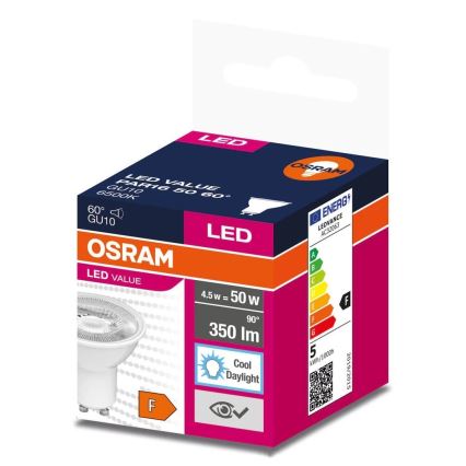 LED spuldze PAR16 GU10/4,5W/230V 6500K 60° - Osram
