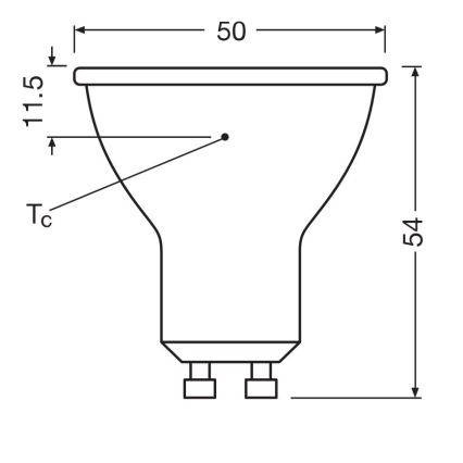 LED Spuldze PAR16 GU10/6,9W/230V 6500K - Osram