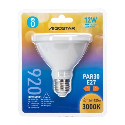 LED Spuldze PAR30 E27/12W/230V 3000K - Aigostar