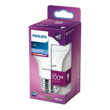 LED Spuldze Philips A60 E27/12,5W/230V 6500K