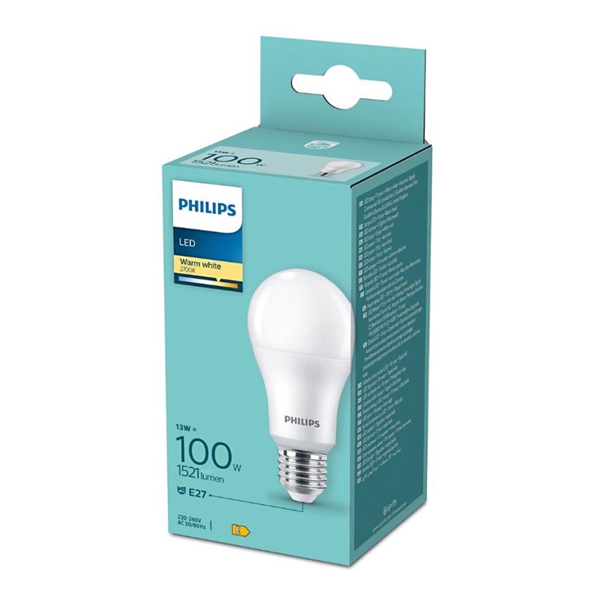 LED Spuldze Philips A60 E27/13W/230V 2700K