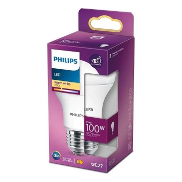 LED Spuldze Philips A60 E27/13W/230V 2700K