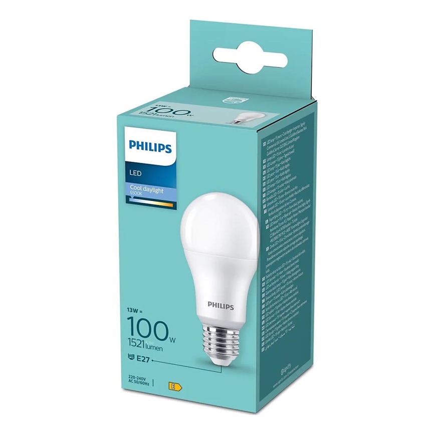 LED Spuldze Philips A60 E27/13W/230V 6500K