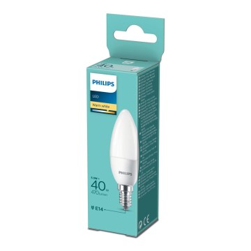 LED Spuldze Philips B35 E14/5,5W/230V 2700K