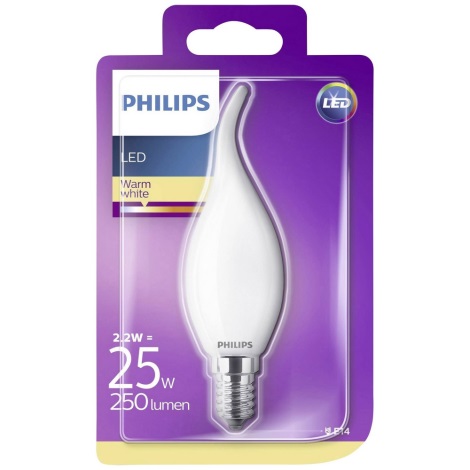 LED Spuldze Philips E14/2.2W/230V 2700K