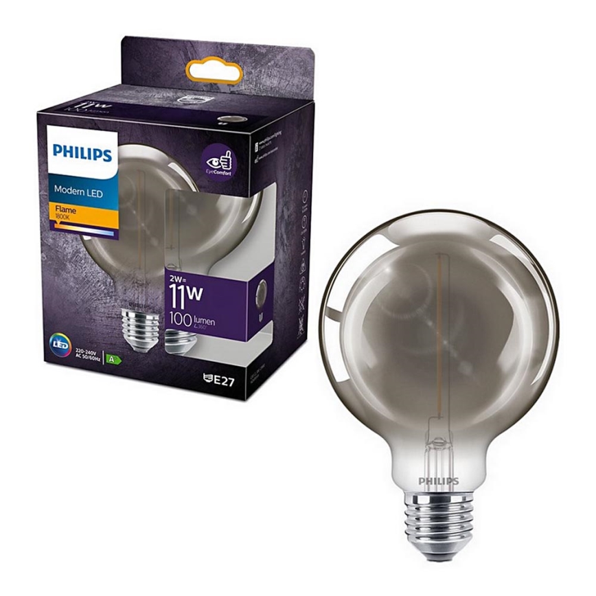 LED Spuldze Philips E27/2W/230V 1800K