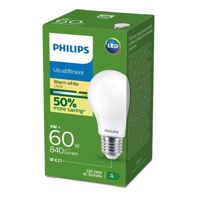 LED spuldze Philips E27/4W/230V 2700K