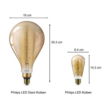 LED spuldze Philips E27/5W/230V 2000K - VINTAGE