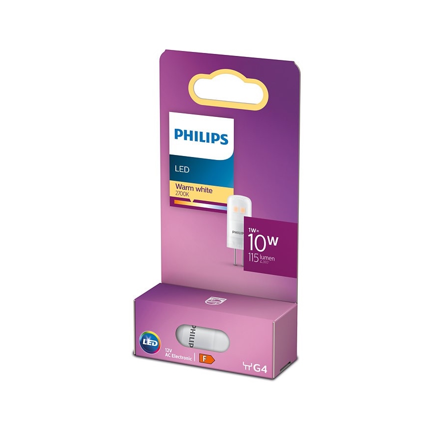 LED Spuldze Philips G4/1W/12V 2700K