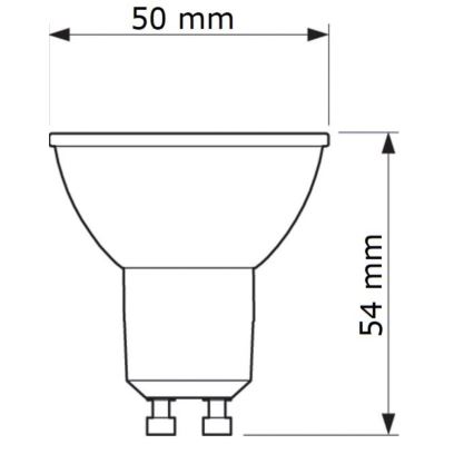 LED Spuldze Philips GU10/6,7W/230V 6500K