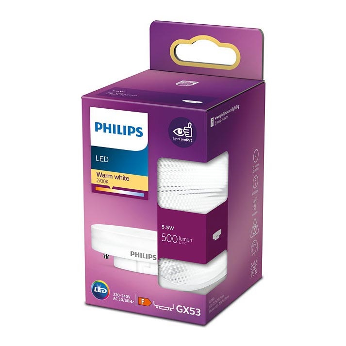 LED Spuldze Philips GX53/5,5W/230V 2700K