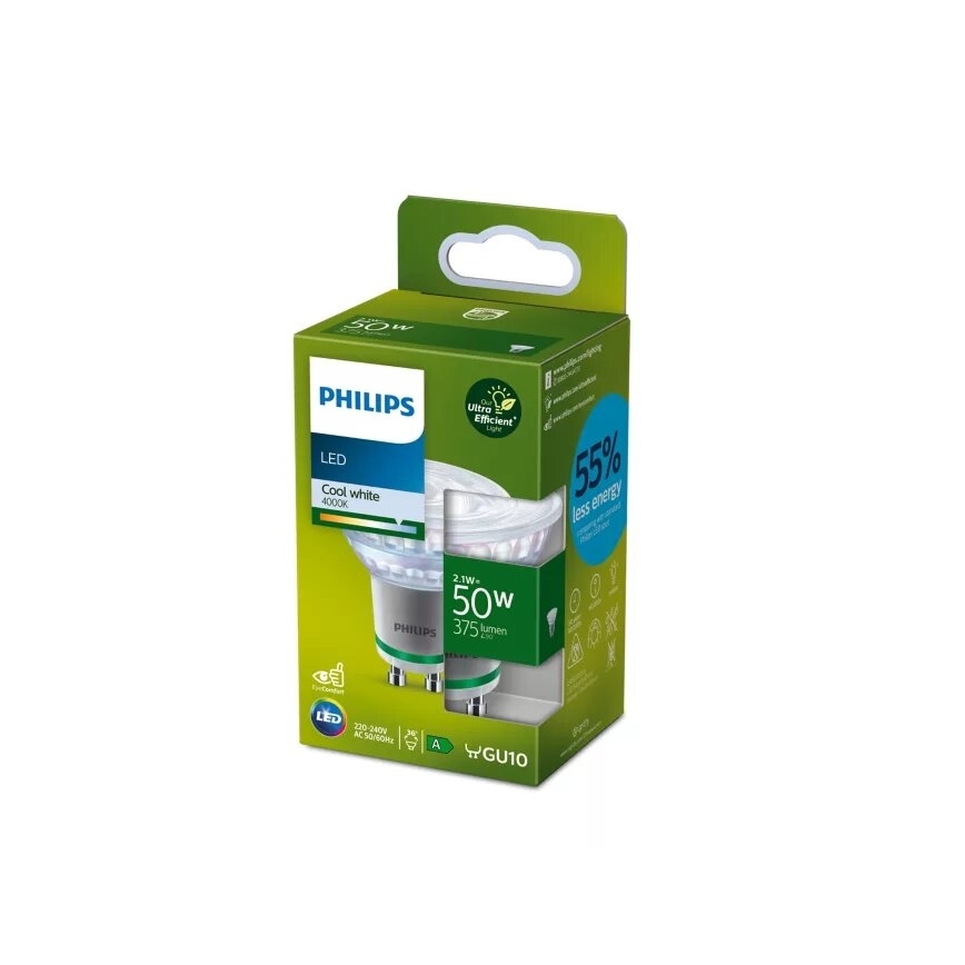 LED Spuldze Philips PAR16 GU10/2,1W/230V 4000K