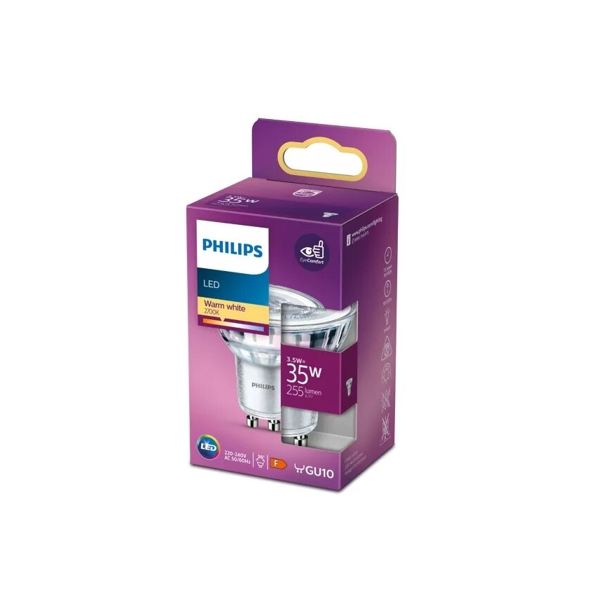 LED Spuldze Philips PAR16 GU10/3,5W/230V 2700K