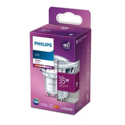 LED Spuldze Philips PAR16 GU10/3,5W/230V 3000K