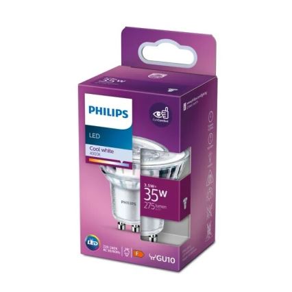 LED Spuldze Philips PAR16 GU10/3,5W/230V 4000K
