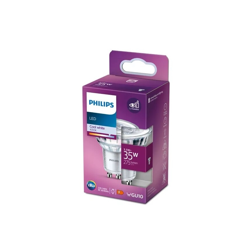 LED Spuldze Philips PAR16 GU10/3,5W/230V 4000K