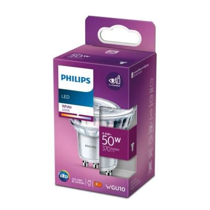 LED Spuldze Philips PAR16 GU10/4,6W/230V 3000K