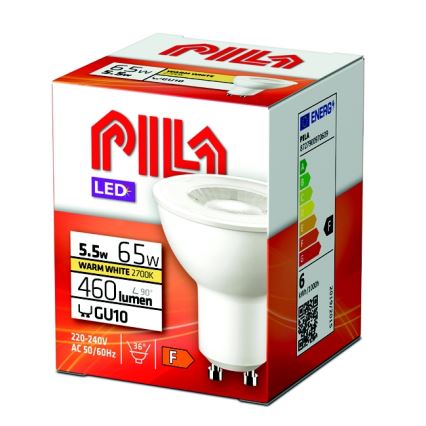 LED Spuldze Philips Pila PAR16 GU10/5,5W/230V 2700K