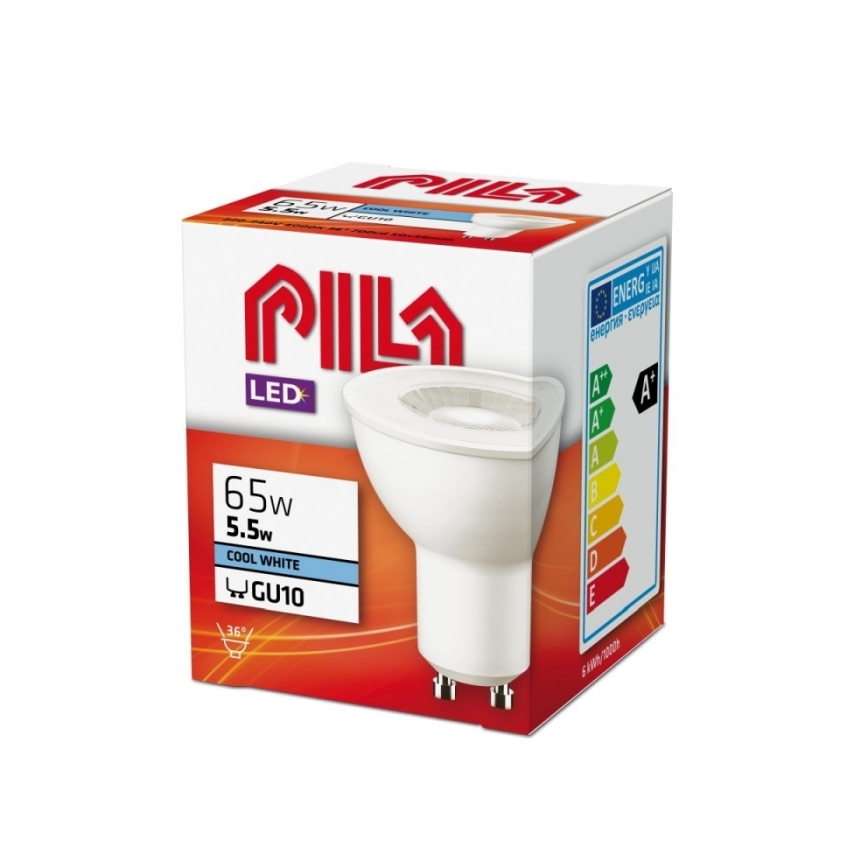 LED Spuldze Philips Pila PAR16 GU10/5,5W/230V 4000K