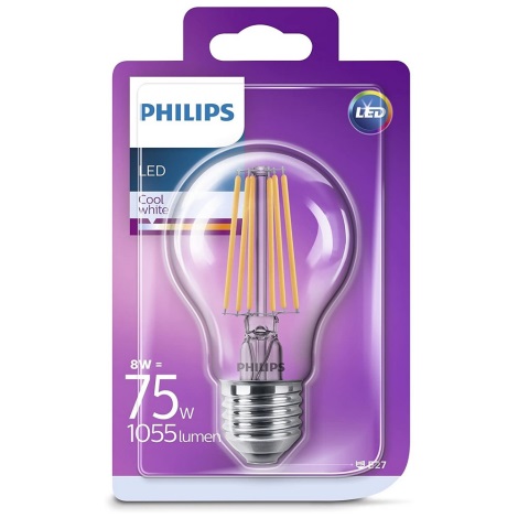 LED spuldze Philips VINTAGE E27/8W/230V 4000K