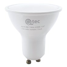 LED Spuldze Qtec GU10/8W/230V 4200K