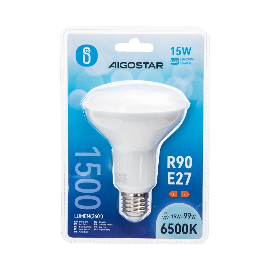 LED Spuldze R90 E27/15W/230V 6500K - Aigostar