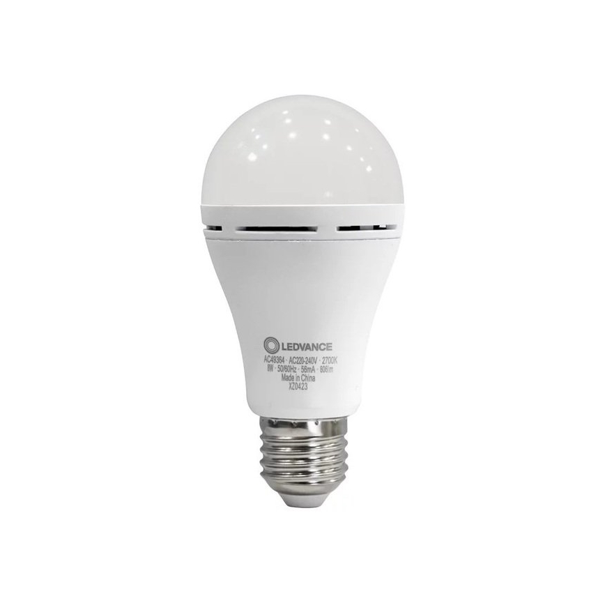 LED Spuldze RECHARGEABLE A60 E27/8W/230V 2700K - Ledvance
