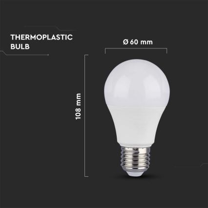 LED Spuldze SAMSUNG CHIP A60 E27/8,5W/230V 3000K