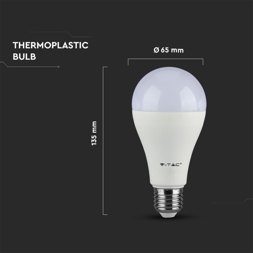 LED Spuldze SAMSUNG CHIP A65 E27/8,5W/230V 3000K