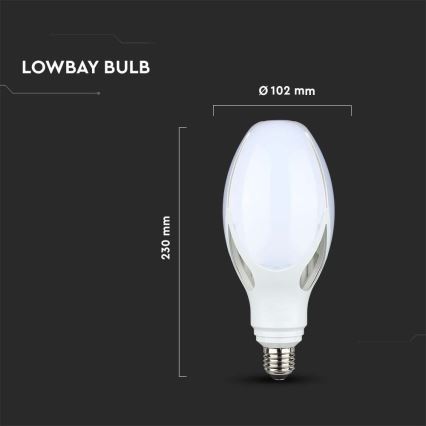LED Spuldze SAMSUNG CHIP E27/36W/230V 6500K