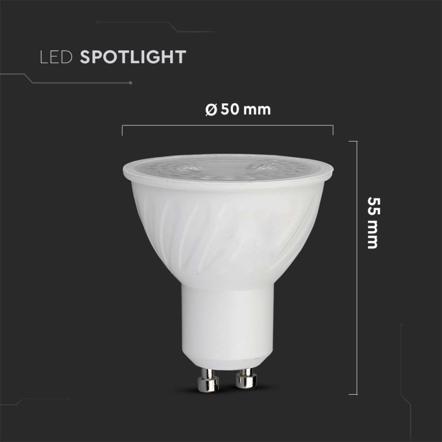 LED Spuldze SAMSUNG CHIP GU10/6W/230V 4000K