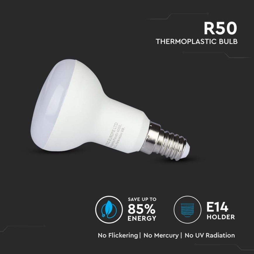 LED Spuldze SAMSUNG CHIP R50 E14/4,8W/230V 6500K