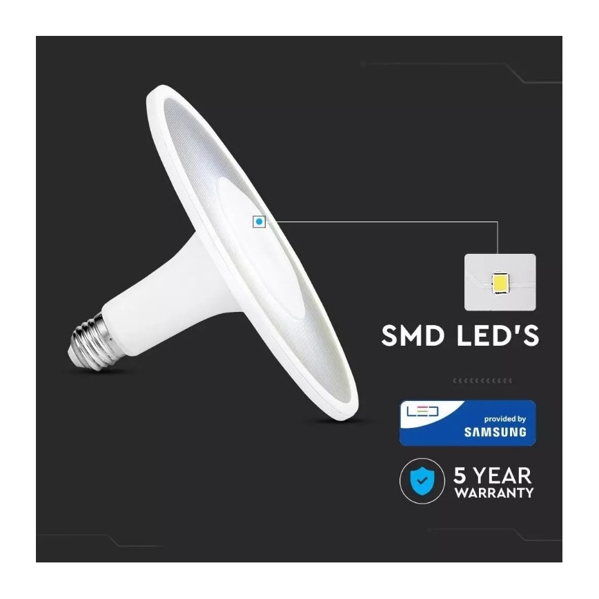 LED Spuldze SAMSUNG CHIP UFO E27/11W/230V 120° 4000K