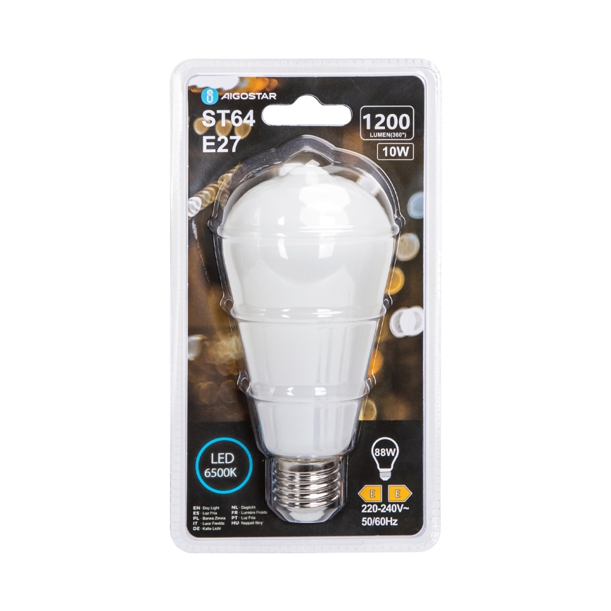 LED spuldze ST64 E27/10W/230V 6500K - Aigostar